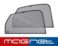 Ford Ranger (2006-2011) комплект бескрепёжныx защитных экранов Chiko magnet, задние боковые (Стандарт)