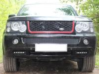 Land Rover Range Rover Sport (05–09) Защита радиатора Premium, чёрная, верх