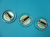 Ford Mondeo (00-07) декоративные накладки-кольца переключателей управления отопителем в салоне, хромированные металлические, 3 шт.