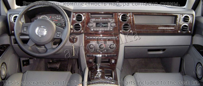 Декоративные накладки салона Jeep Commander 2006-2007 без навигации