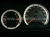 Mercedes W202 C class (95-00) светящиеся шкалы приборов - накладки на циферблаты панели приборов, дизайн № 1